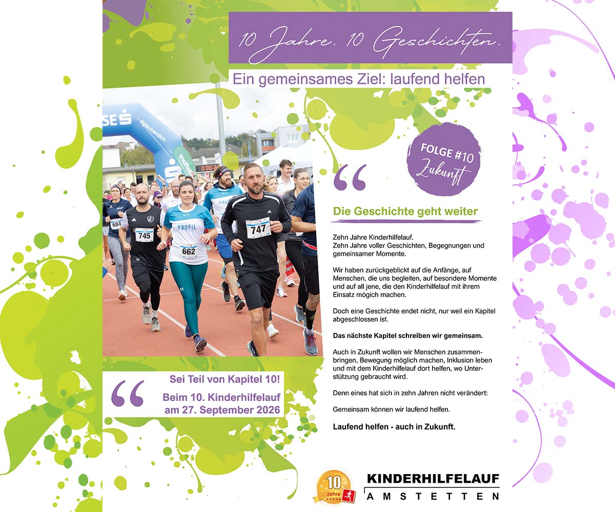 10 Jahre Kinderhilfelauf Amstetten
